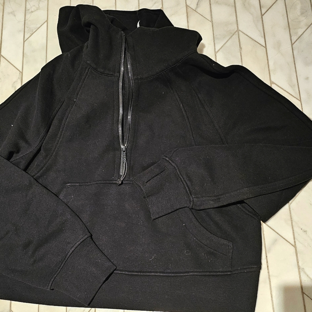Oversized half scuba hoodie